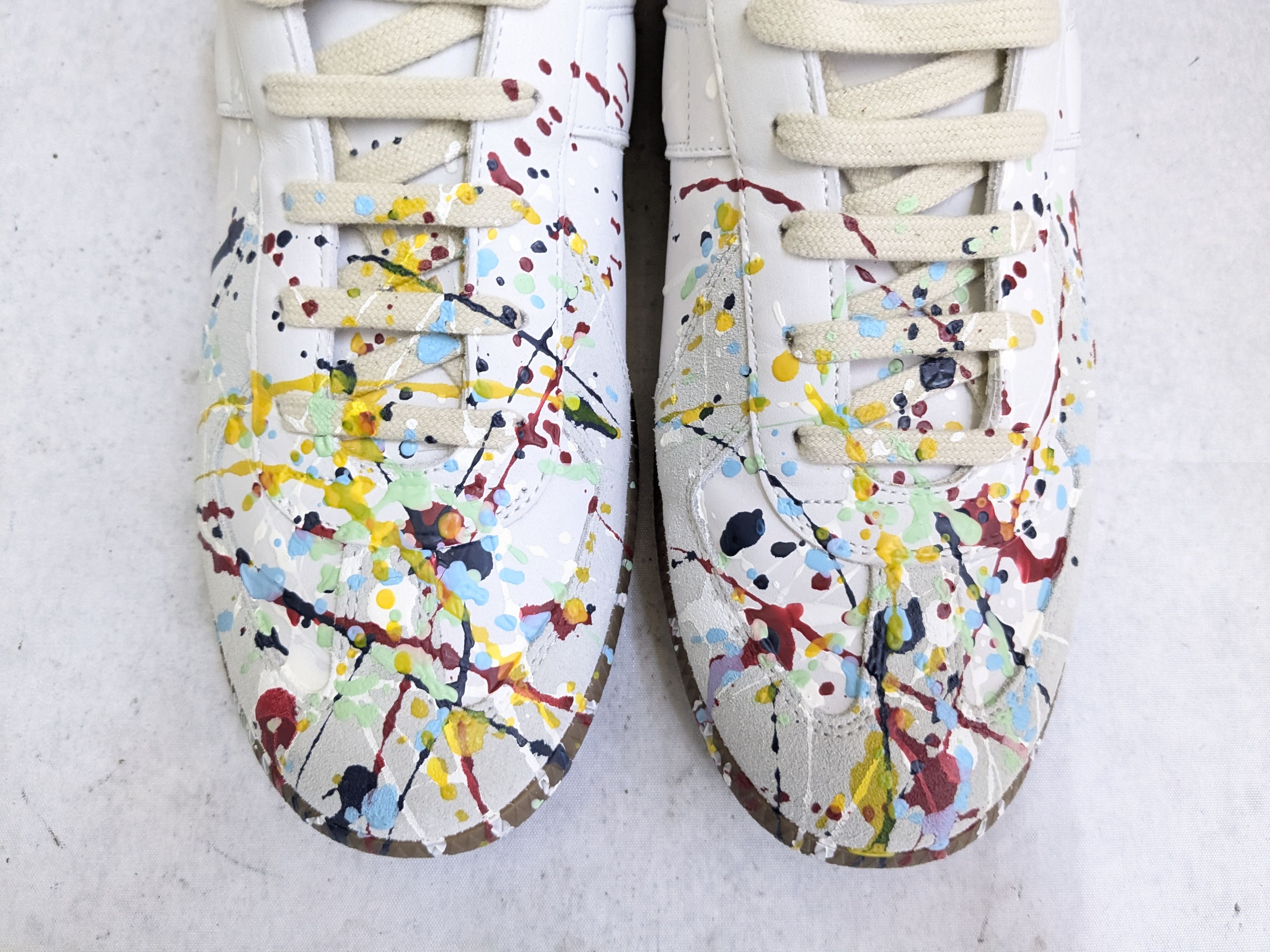 Maison Margiela MARGIELA GAT REPLICAS PAINT SPLATTER gat 10.5 43.5 Size US 10.5 / EU 43-44 - 3 Thumbnail