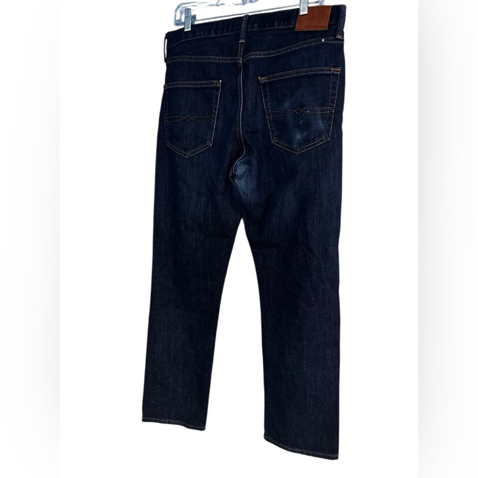 Lucky Brand Lucky Brand Men's Deep Indigo 410 Athletic Fit Jeans 32X32 Size US 32 / EU 48 - 2 Thumbnail