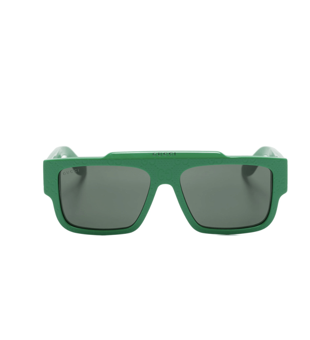 image of New Gucci Gg1460S - 007 GG Monogram Sunglasses in Green, Men's