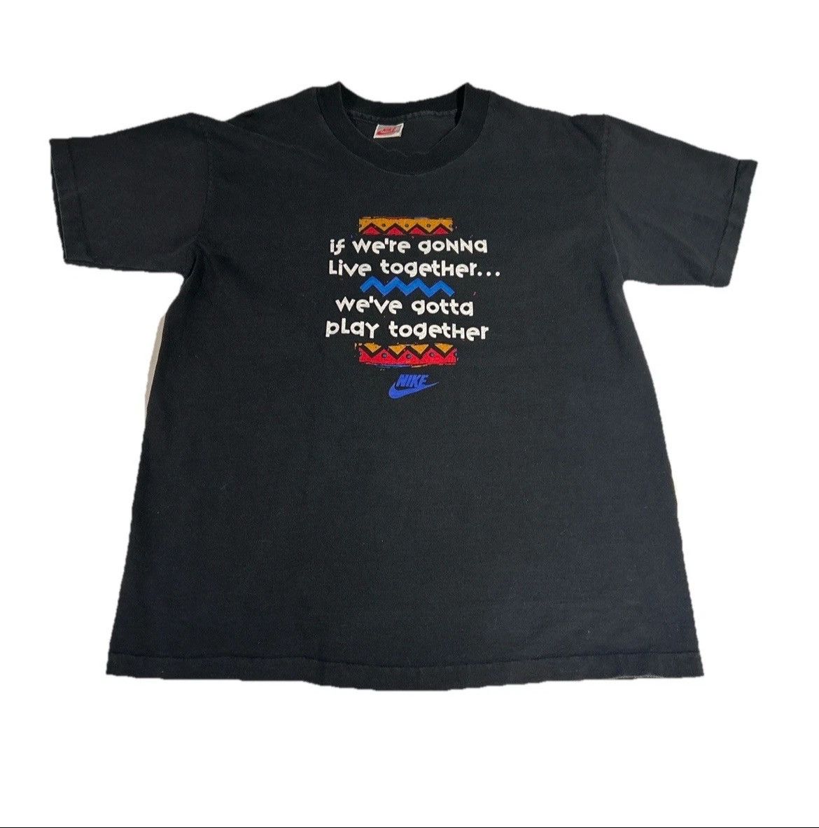 Nike Vintage 90s Nike Spike Lee Urban Jungle Gym Shirt Size US L / EU 52-54 / 3 - 1 Thumbnail
