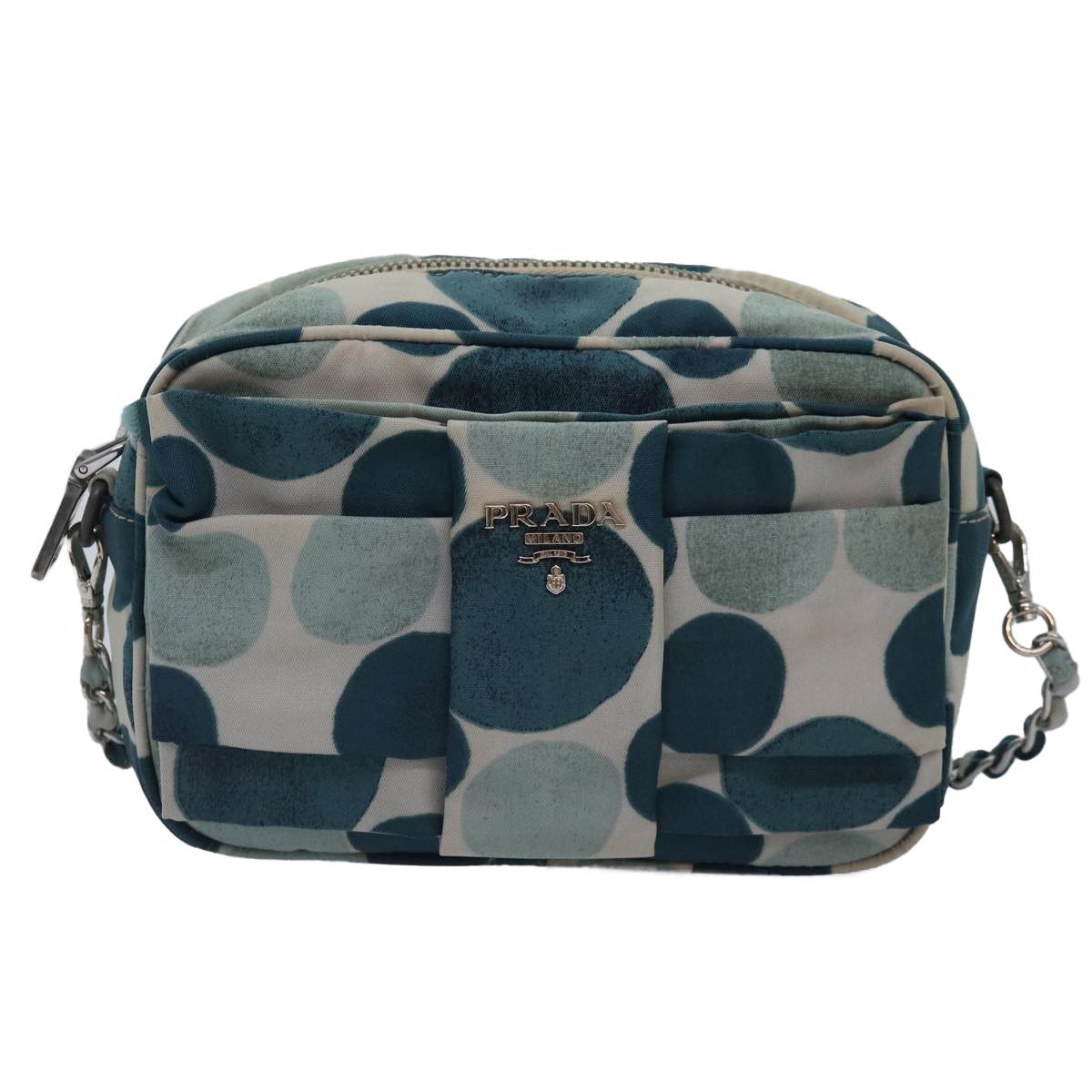 Prada -- Blue Synthetic Shoulder Bag (Pre-Owned) Size ONE SIZE - 1 Thumbnail