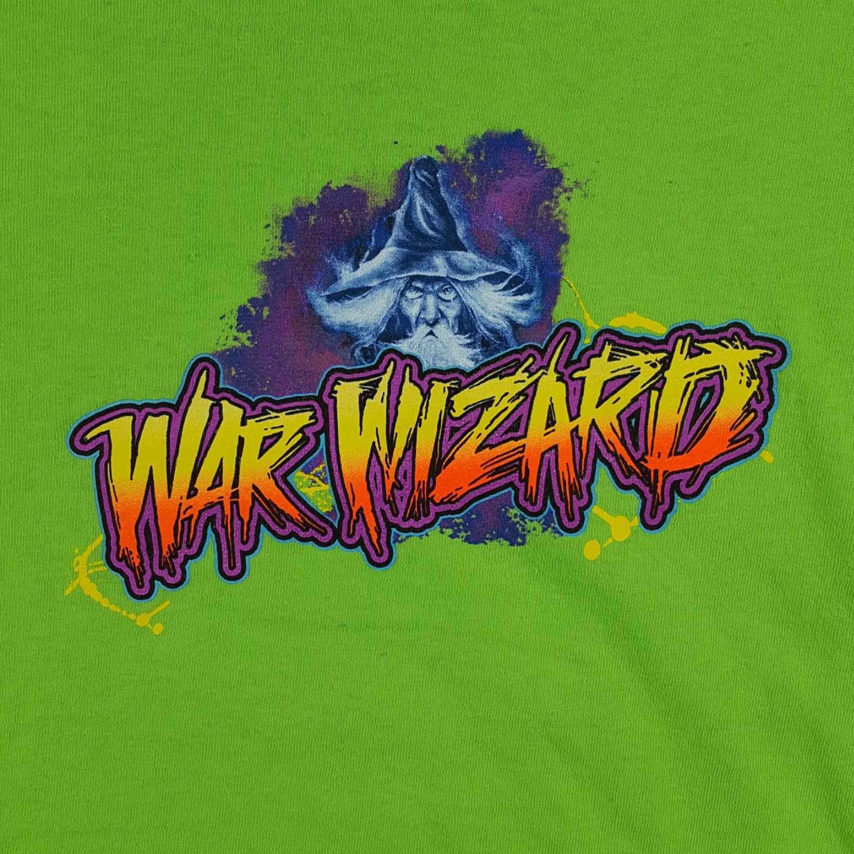 Gildan VINTAGE Gildan Y2K Monster Truck Wizard T-Shirt Men's Small Green Grunge Magic 00s Retro Size US S / EU 44-46 / 1 - 7 Thumbnail
