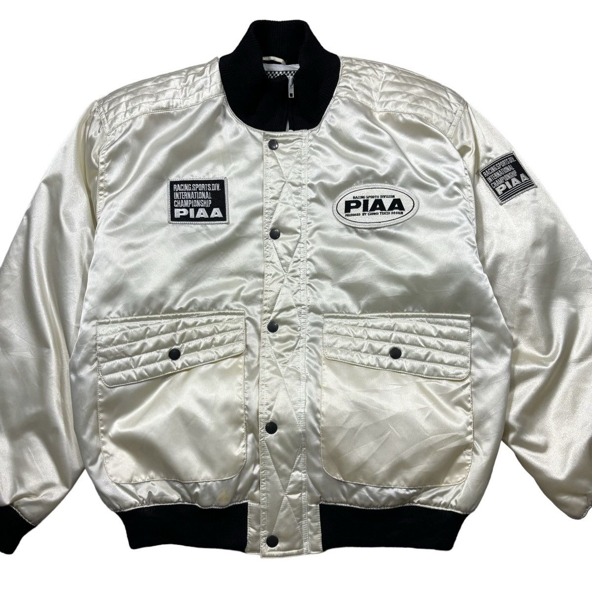 Gear for Sports Vintage Piaa Motor Sports Bomber Jacket Size US L / EU 52-54 / 3 - 2 Thumbnail