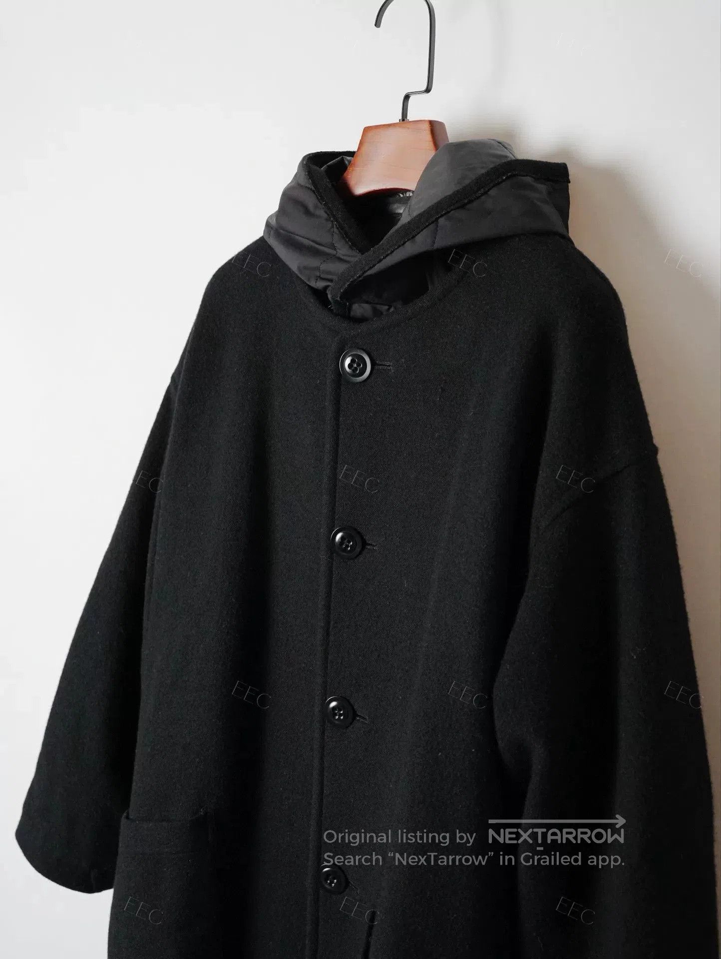 Yohji Yamamoto Yohji Yamamoto Black Wool Long Coat. Size US M / EU 48-50 / 2 - 8 Thumbnail