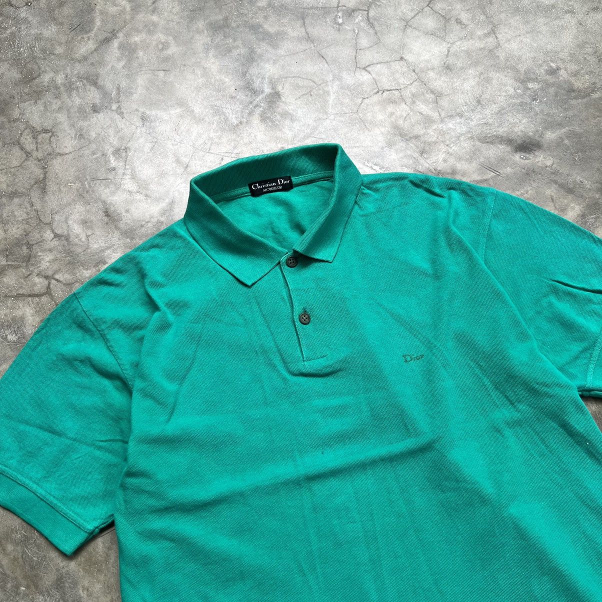 Christian Dior Monsieur 1990’s Chritian Dior Green Polos Shirt Size US M / EU 48-50 / 2 - 2 Thumbnail