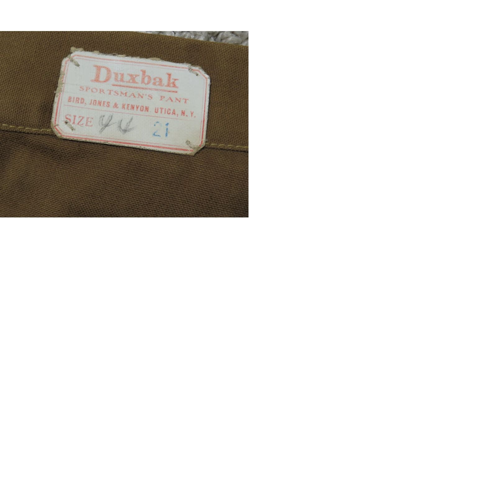 Vintage VINTAGE Duxbak Hunting Pants Canvas 42x30 Button FLY Brown 1920s Mens Adults Size US 42 / EU 58 - 10 Thumbnail