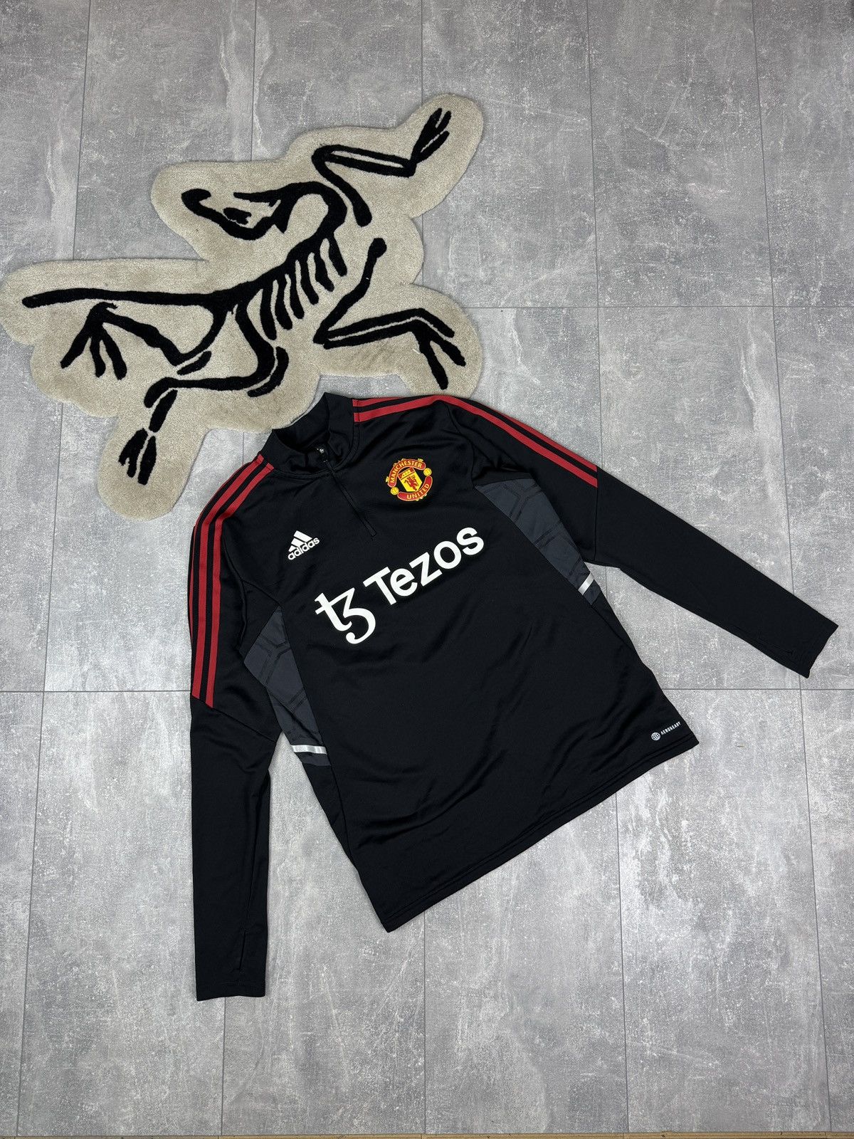 Adidas Mens Vintage Adidas Manchester United sweatshirt jersey tee Size US L / EU 52-54 / 3 - 1 Thumbnail