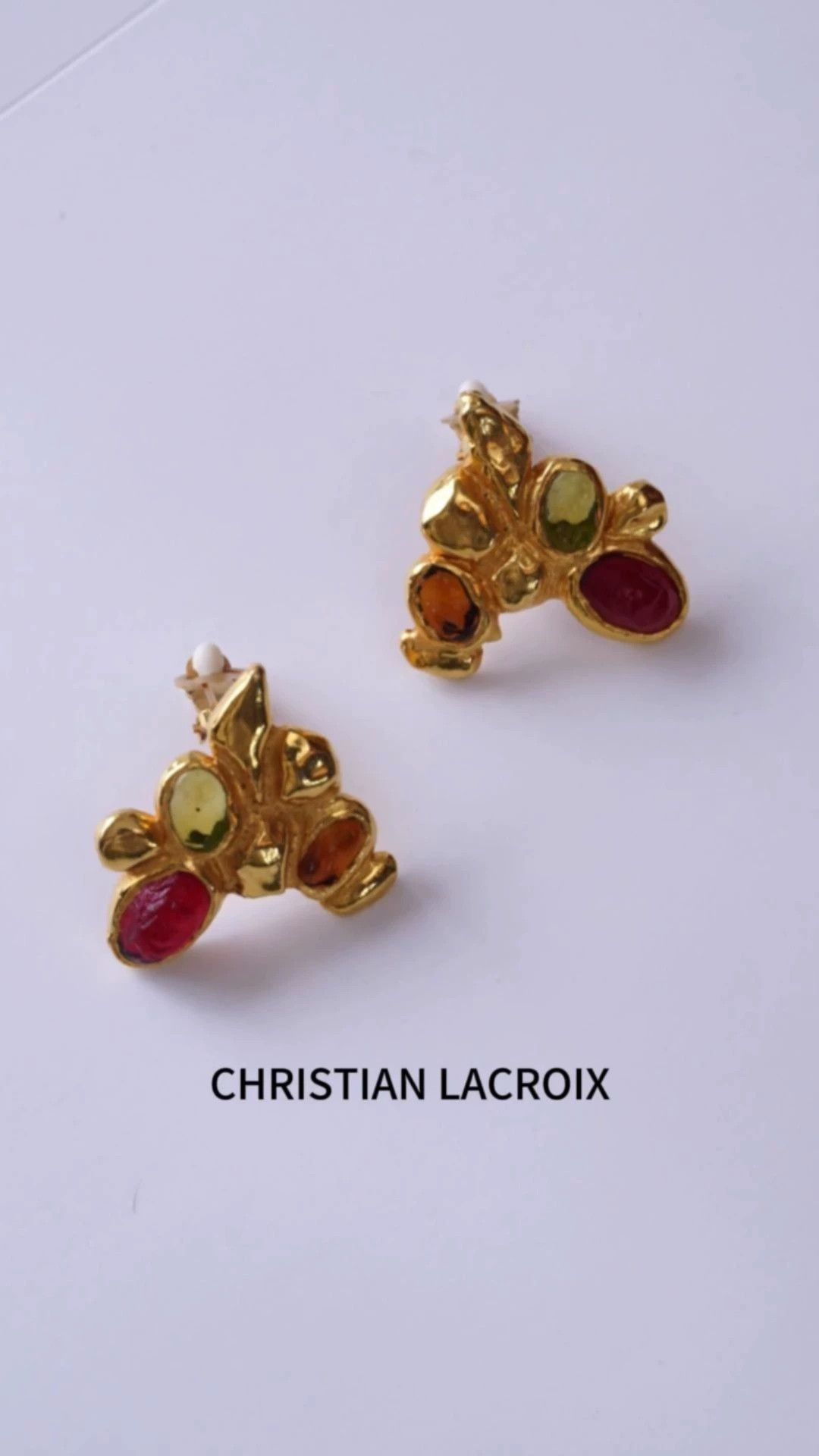 Christian Lacroix Christian Lacroix Lava Jelly Ear Clips Size ONE SIZE - 1 Thumbnail