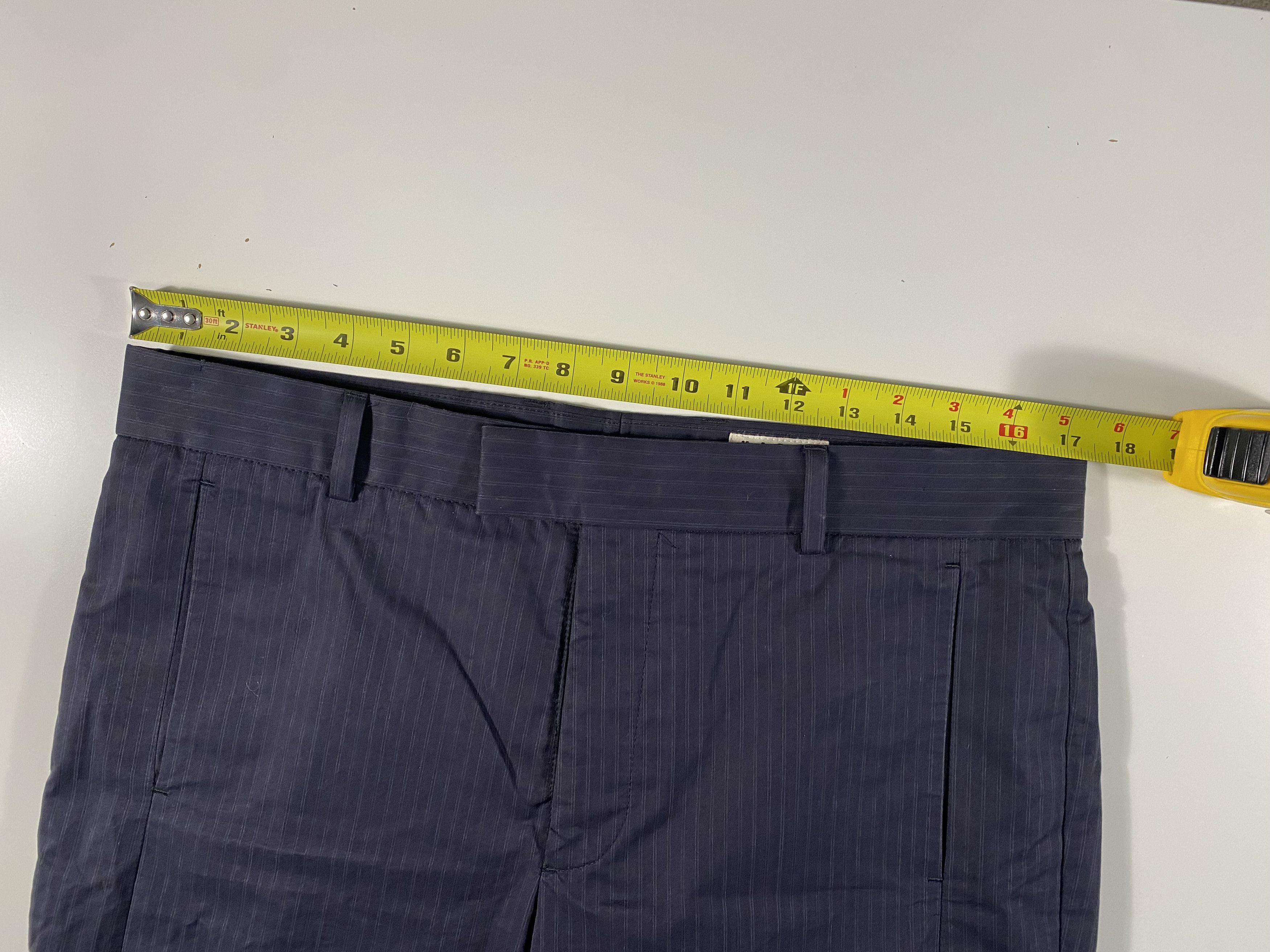 H&M MARNI for H&M Vertical Stripe Straight Leg Trousers 34x31.5 Size US 34 / EU 50 - 6 Thumbnail