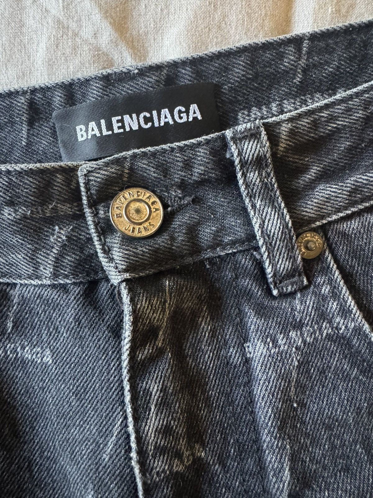 Balenciaga Balenciaga Allover Logo Denim Jeans Size US 30 / EU 46 - 6 Thumbnail