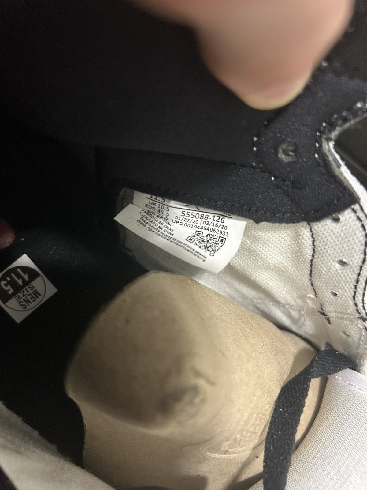 Jordan Brand × Nike Jordan 1 High Smoke Grey Size US 11.5 / EU 44-45 - 7 Thumbnail