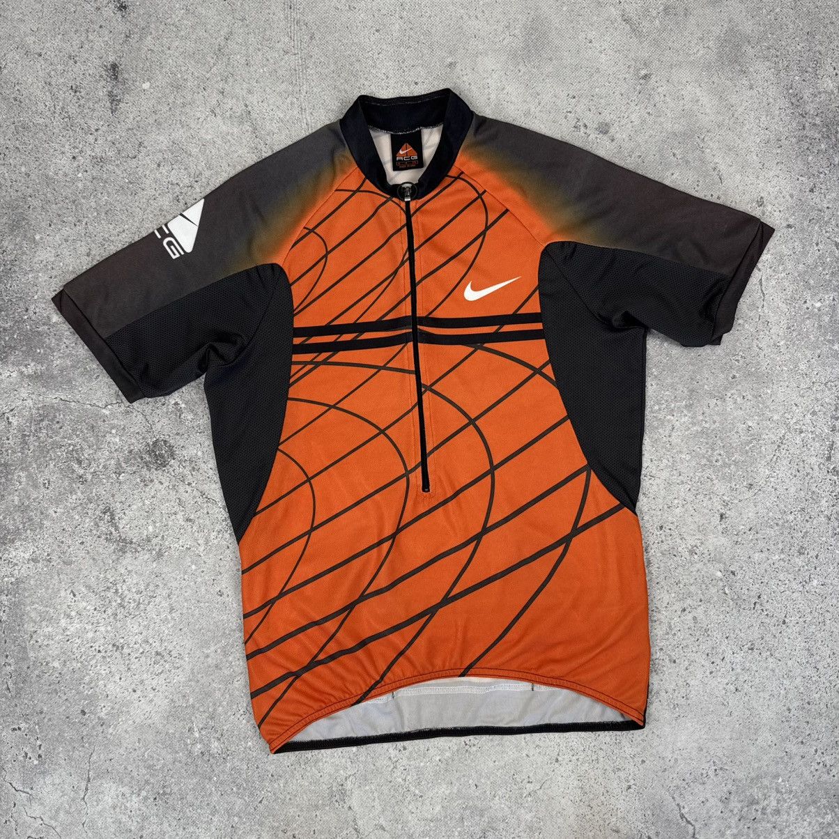 Nike ACG Vintage Nike ACG Cycling Jersey Shirt Made in USA 1/2 Zip Size US S / EU 44-46 / 1 - 2 Thumbnail