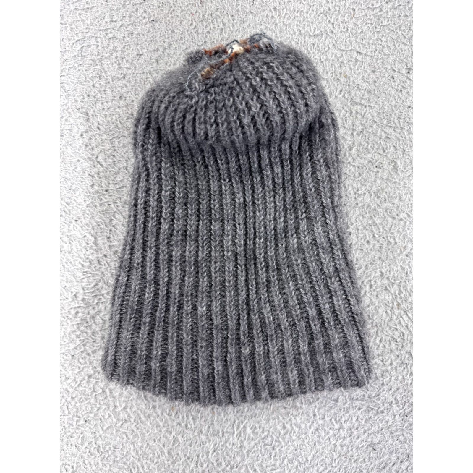 Vintage Britts Knits Beanie Adult One Size Gray Knit Acrylic Ski Casual Unisex Size ONE SIZE - 4 Thumbnail
