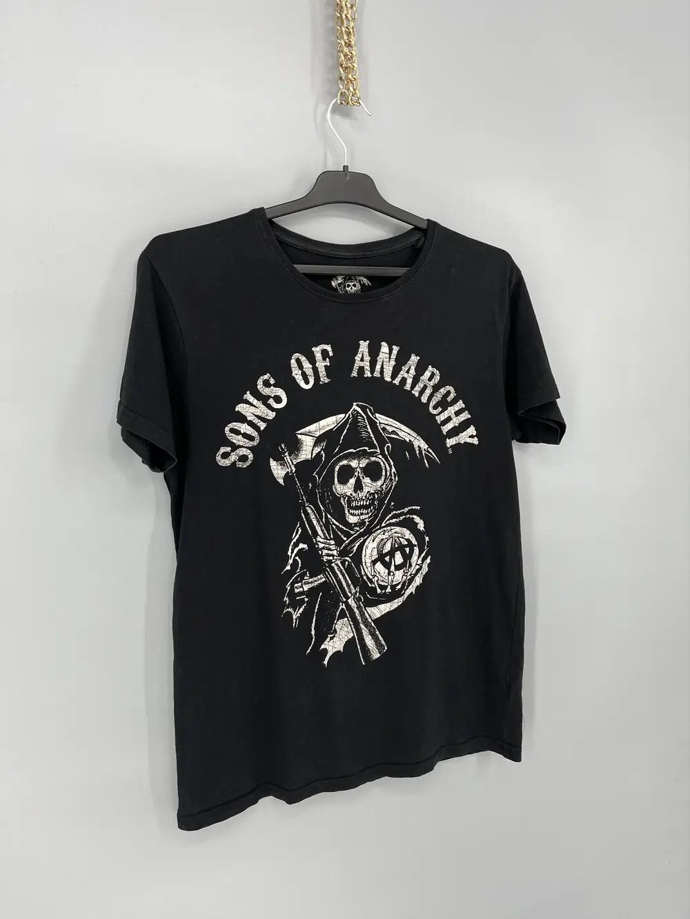 Band Tees × Vintage Vintage SOA Sons Of Anarchy Vintage Band Graphic Tee Faded Size US M / EU 48-50 / 2 - 2 Thumbnail