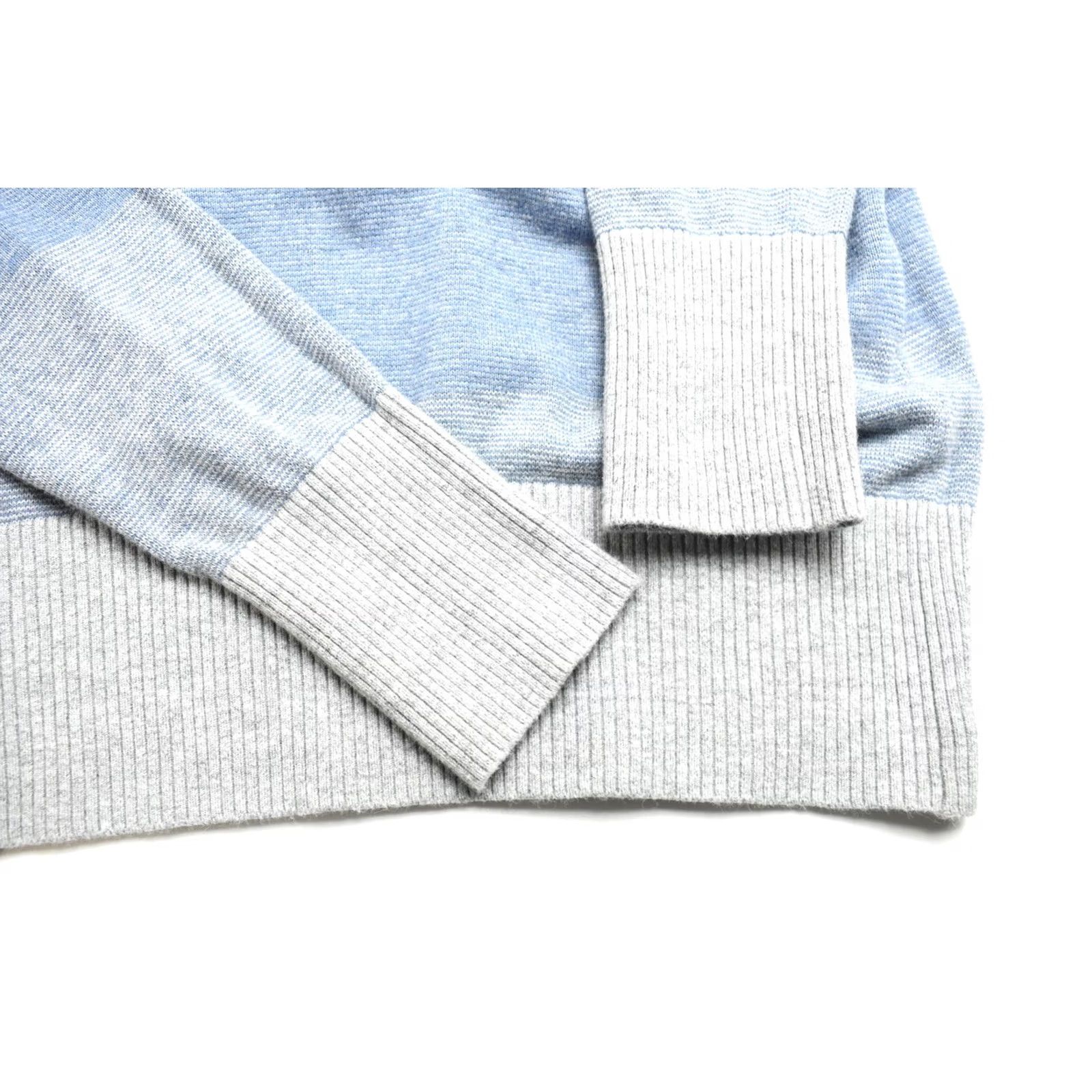 Vintage Naketano Sweatshirt Women's Small Pullover Striped High Collar Blue Size S / US 4 / IT 40 - 6 Thumbnail