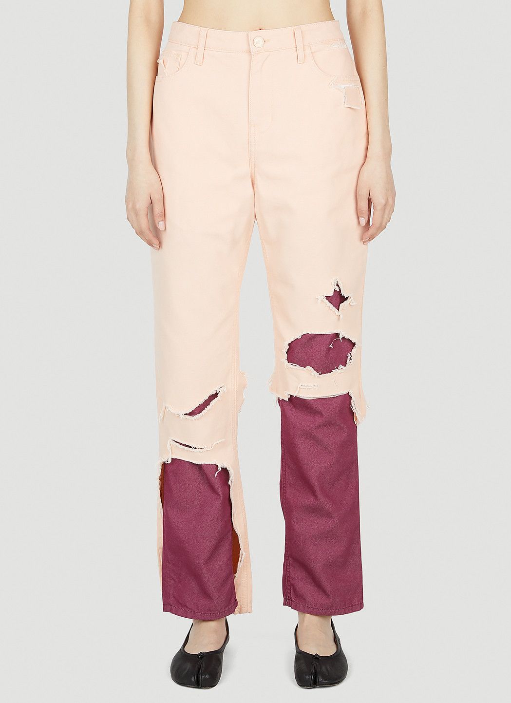 Raf Simons Distressed Jeans Size 27" / US 4 / IT 40 - 1 Thumbnail