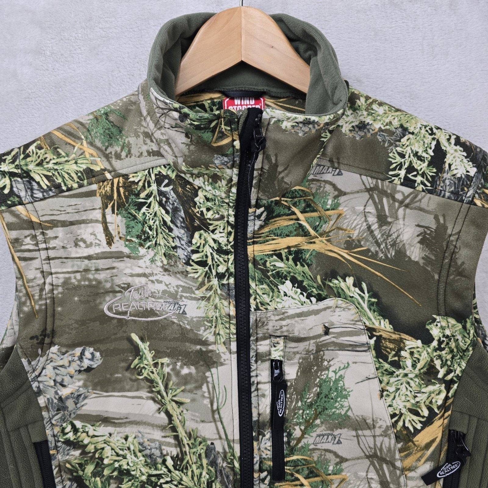 Realtree Team Realtree WindStopper Full Zip Camo Vest Mens Medium Size US M / EU 48-50 / 2 - 2 Thumbnail