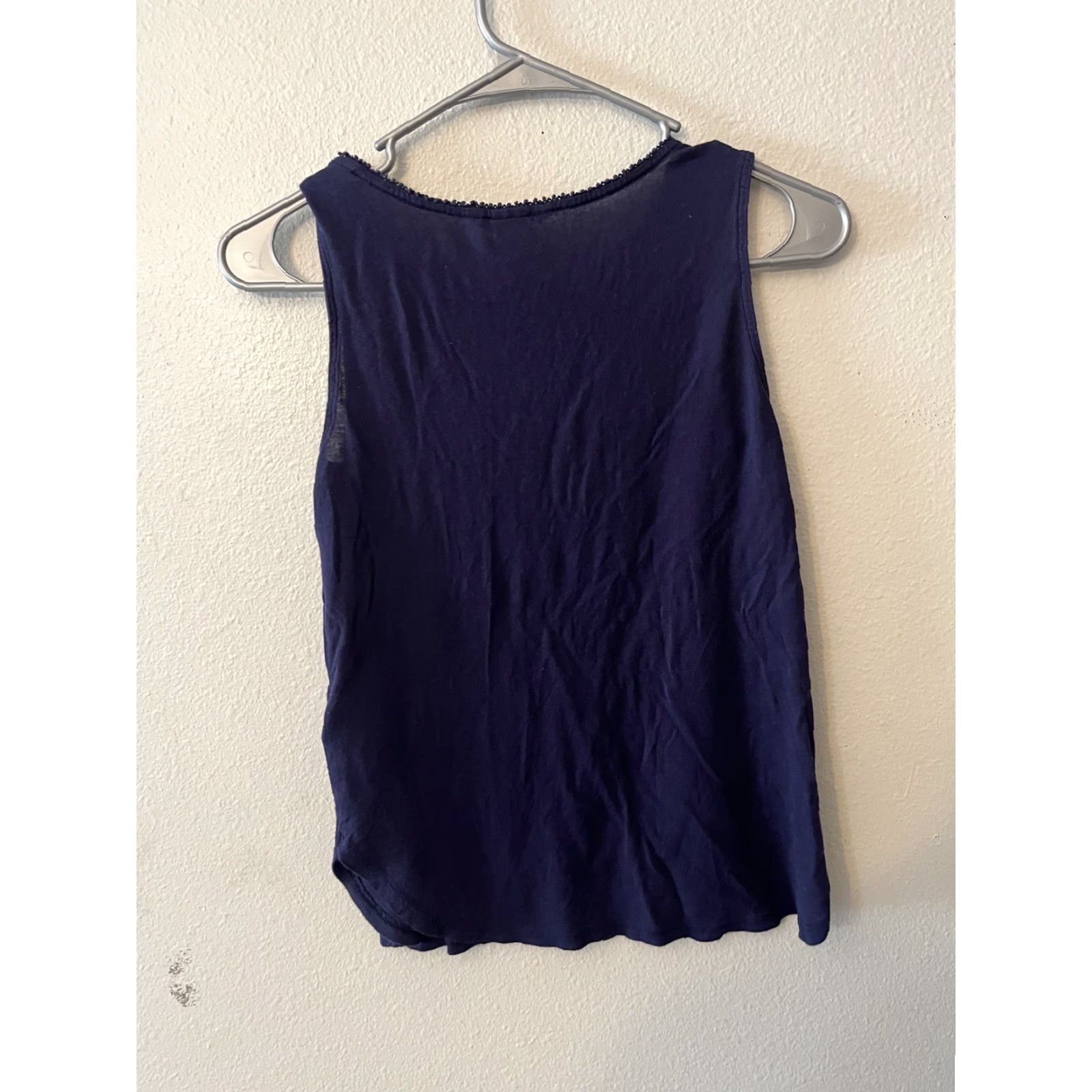 H&M H&M Women's Blue Solid Tank Top XS Sleeveless Tunic Size XS / US 0-2 / IT 36-38 - 3 Thumbnail