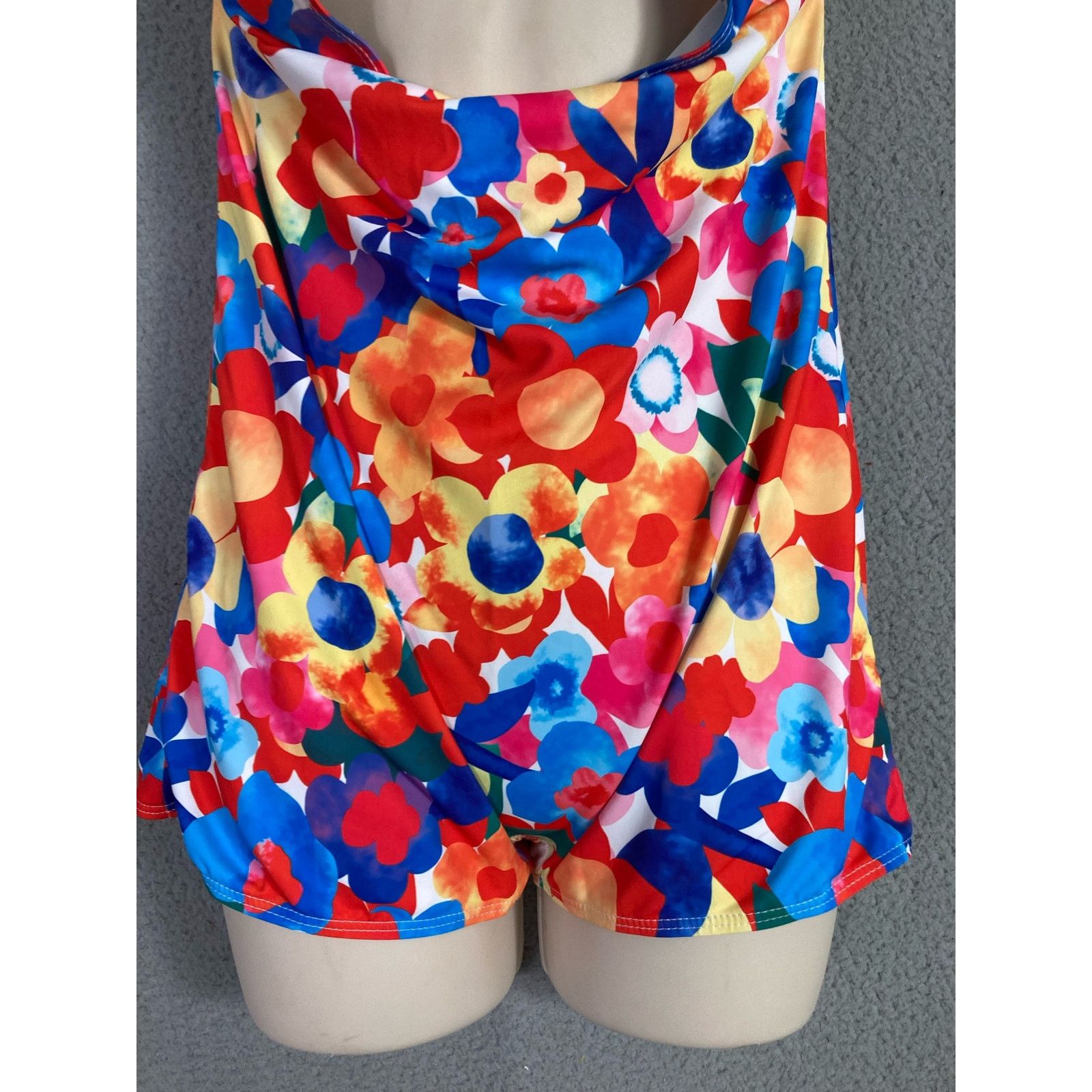 Other Women's Floral Print One-Piece Swimsuit Size Large Stretch Size ONE SIZE - 10 Thumbnail