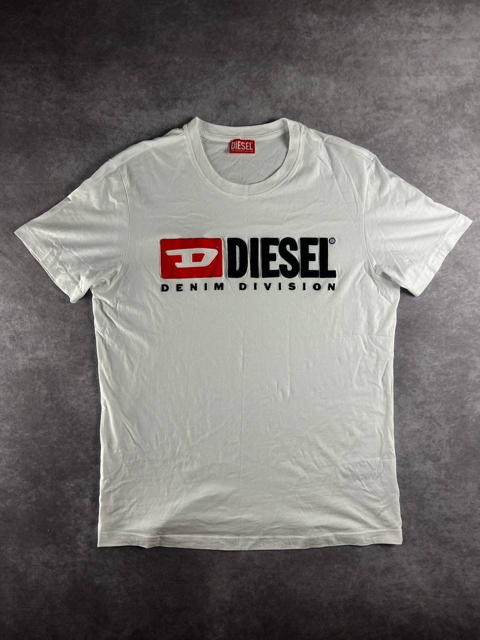 Diesel Diesel T-BOX Embroidered Logo Cotton White T-Shirt M Size Size US M / EU 48-50 / 2 - 1 Thumbnail