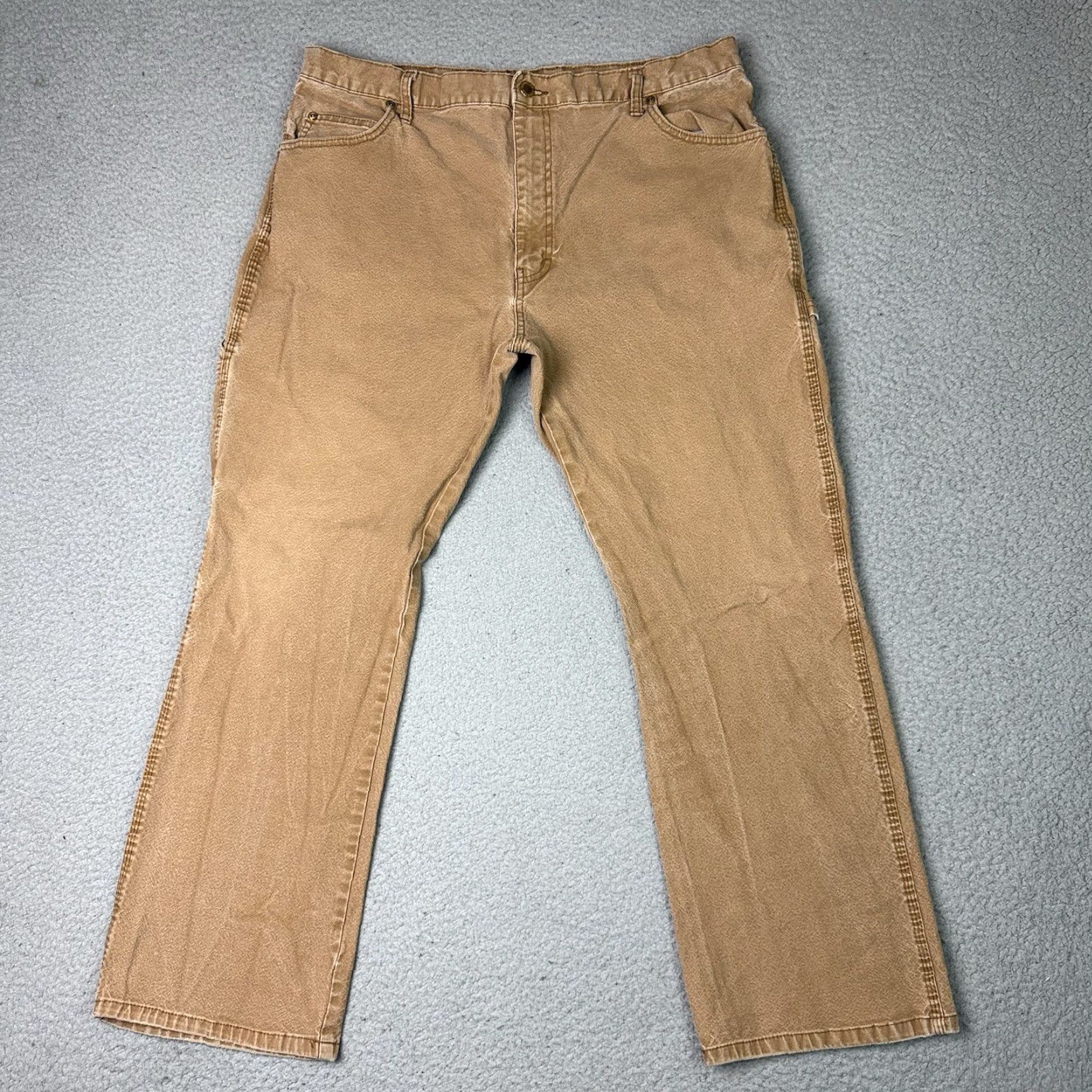 Dickies Dickies Workwear Carpenter Pants Jeans 36 Brown Distressed Canvas 80s 90s Punk Rock USA Mens Regular Straight Size US 38 / EU 54 - 5 Thumbnail