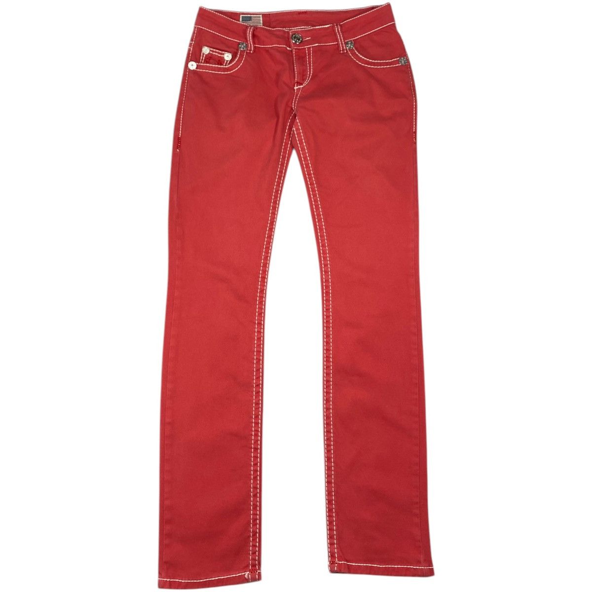 True Religion 🔥LASTDROP🔥 Y2K True Religion Geno Low Rise Coral Pink Pants Size 31" - 2 Thumbnail
