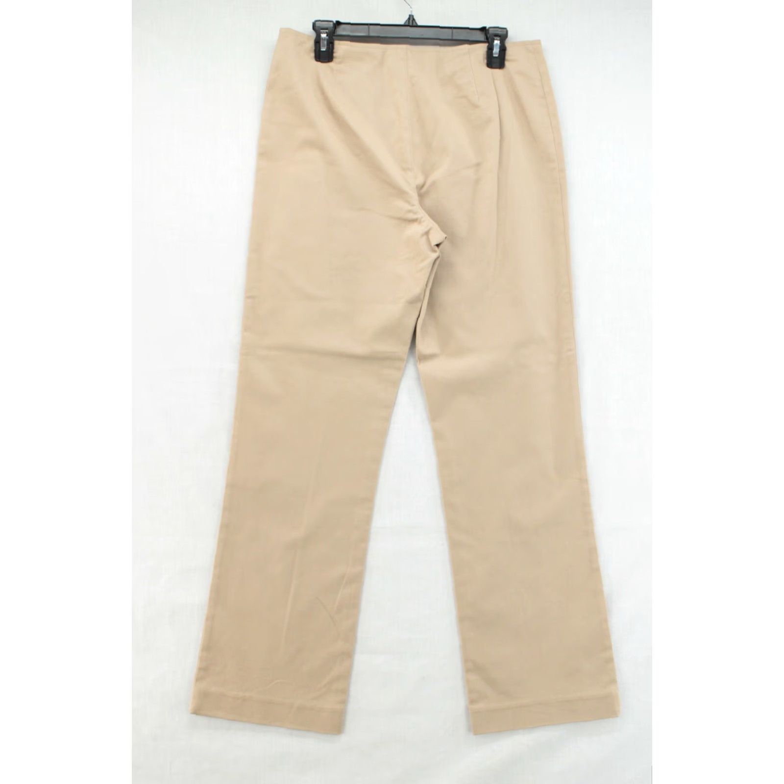 Ralph Lauren VINTAGE Ralph Lauren Pants Women Size 12 Khaki Beige Stretch Front Zipper Career Chino 90s Womens Size 34" / US 12 / IT 48 - 6 Thumbnail