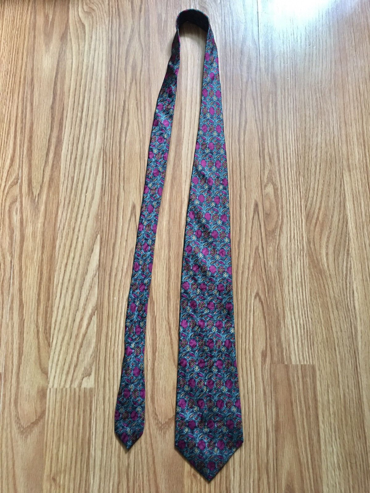 Christian Dior Monsieur × Dior × Vintage Christian Dior Floral Vintage Jacquard Silk Mens Neck Tie Size ONE SIZE - 6 Thumbnail