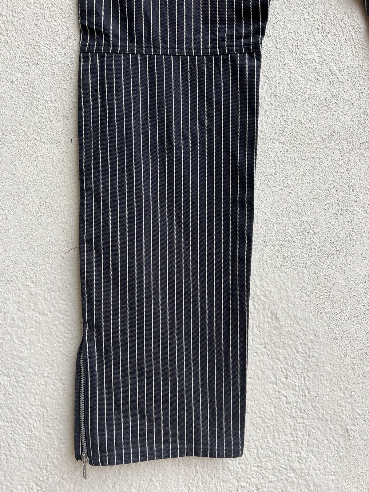 Designer Vintage Unknown Japan Brand Stripe Knee Patch Pant Size US 31 - 17 Thumbnail