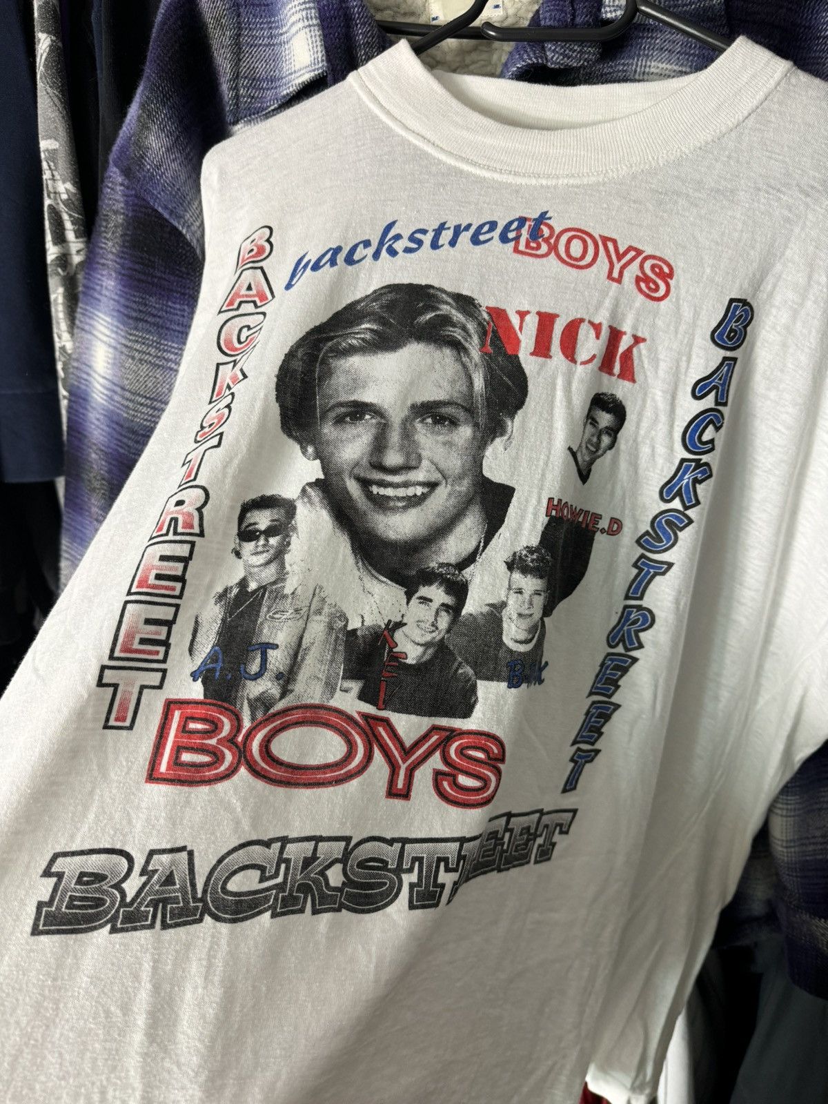 Band Tees × Vintage Vintage 90s Backstreet Boys Single Stitch Full Print Boxy Size US L / EU 52-54 / 3 - 5 Thumbnail