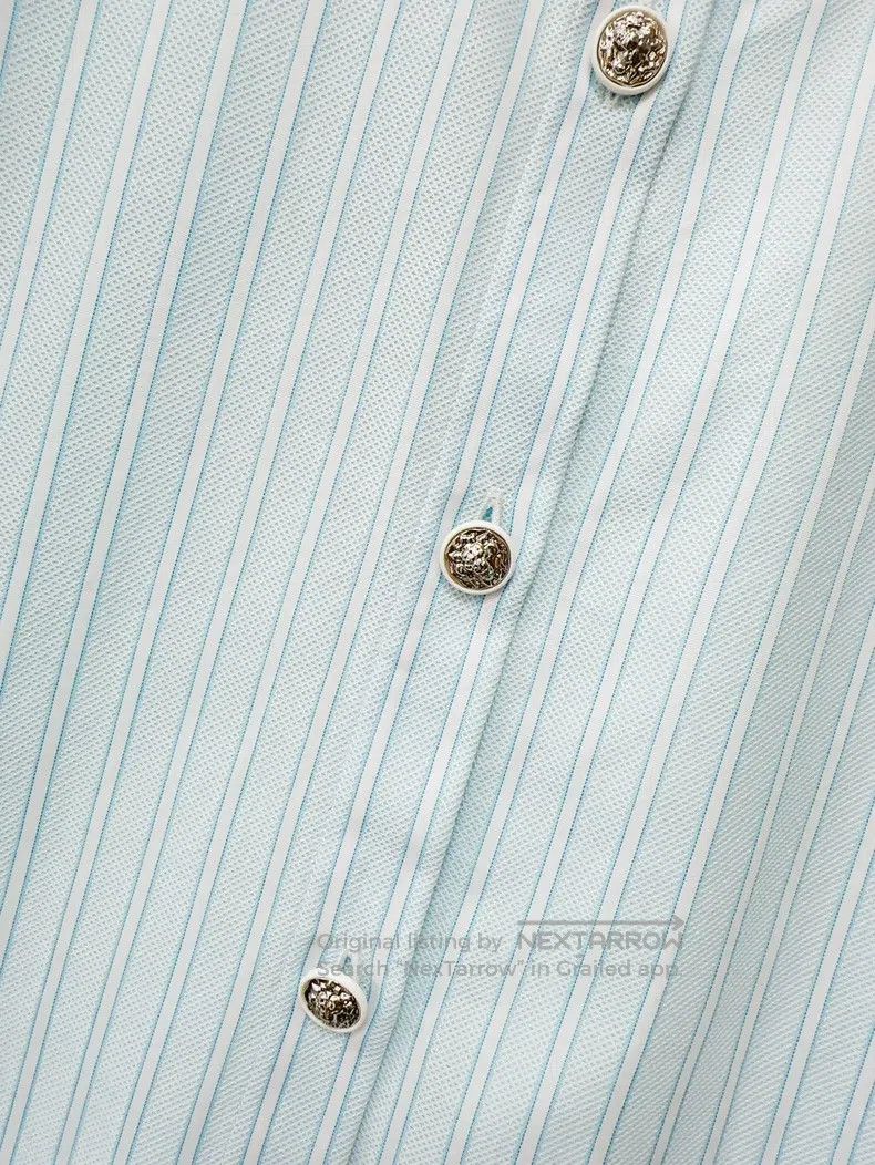 Chanel Chanel 22B autumn and winter preview blue striped velvet c Size XXS / US 00 / IT 34 - 4 Thumbnail