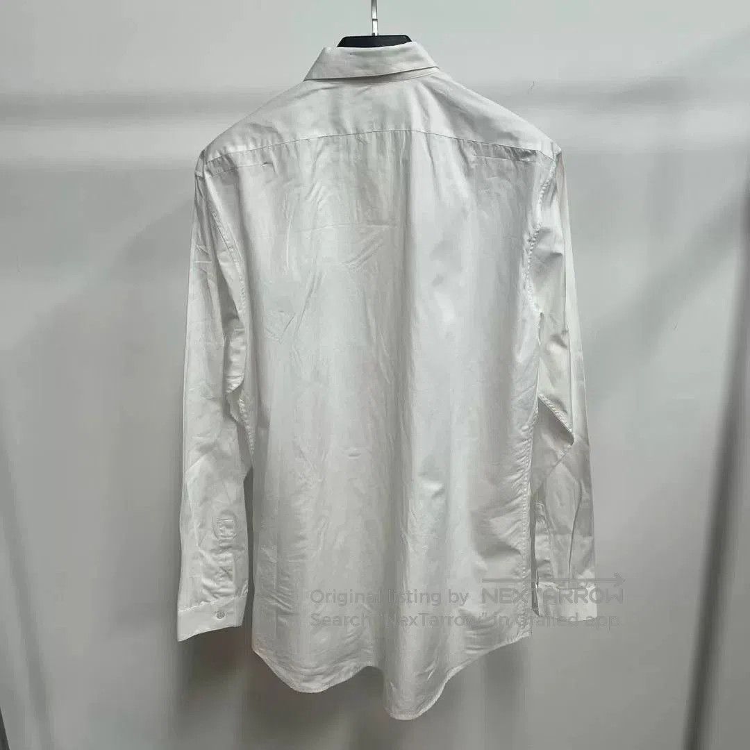 Dior Dior White CD Embroidered Long Sleeve Shirt. Size US M / EU 48-50 / 2 - 2 Thumbnail