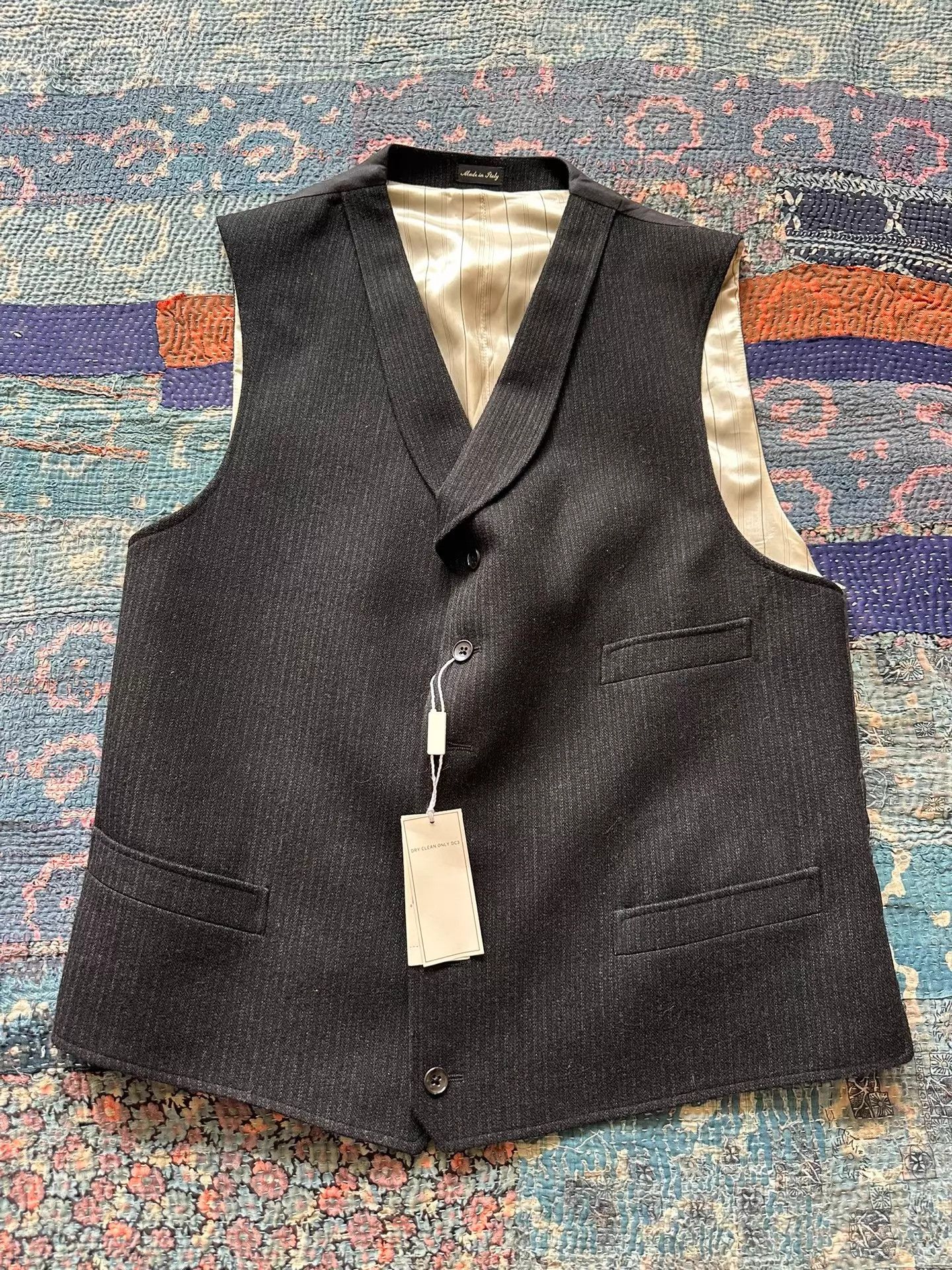 RRL Ralph Lauren RRL Striped Wool Vest 40R Italian Size 40R - 1 Thumbnail