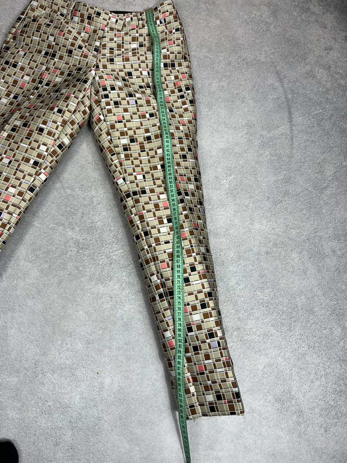 Fendi Fendi Women's Made In Italy Wool Silk Blend Geometric Print Size 42S - 15 Thumbnail