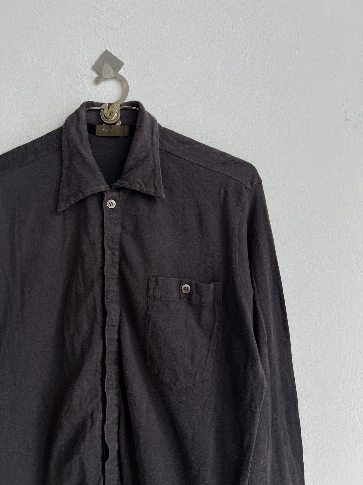 Yohji Yamamoto Vintage 1990s Yohji Yamamoto Hidden Button Up Overshirt Size US L / EU 52-54 / 3 - 4 Thumbnail