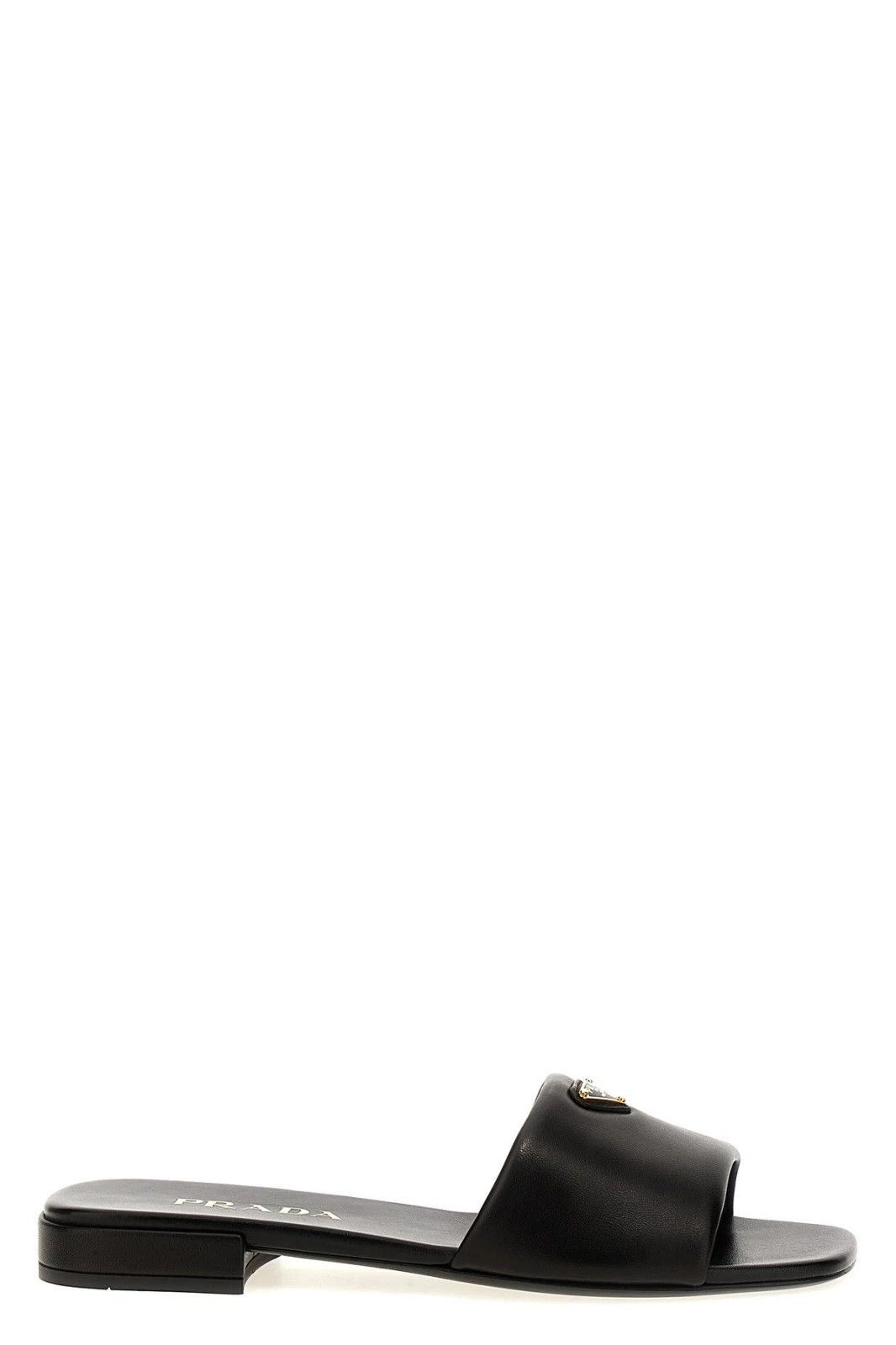 PRADA Black Leather Sandals New & Authentic