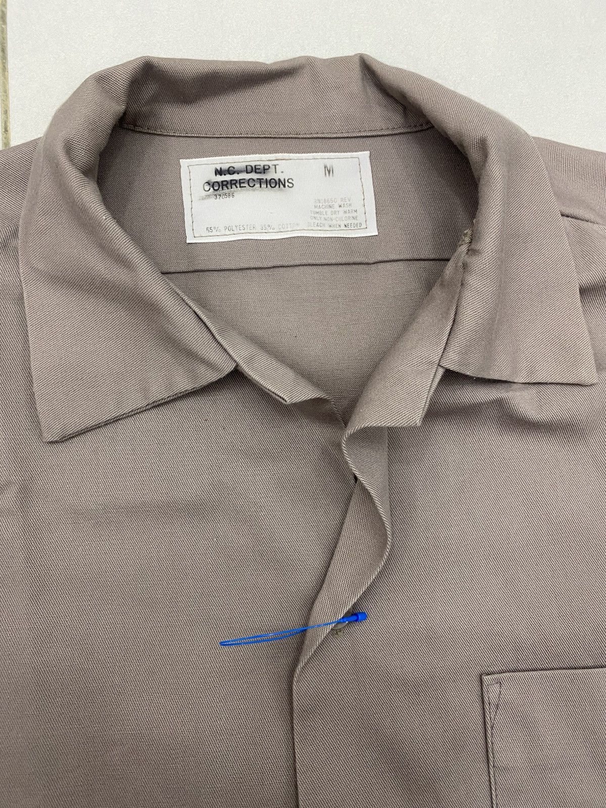 Vintage Vtg NC Dept Corrections prison work shirt Size US M / EU 48-50 / 2 - 5 Thumbnail