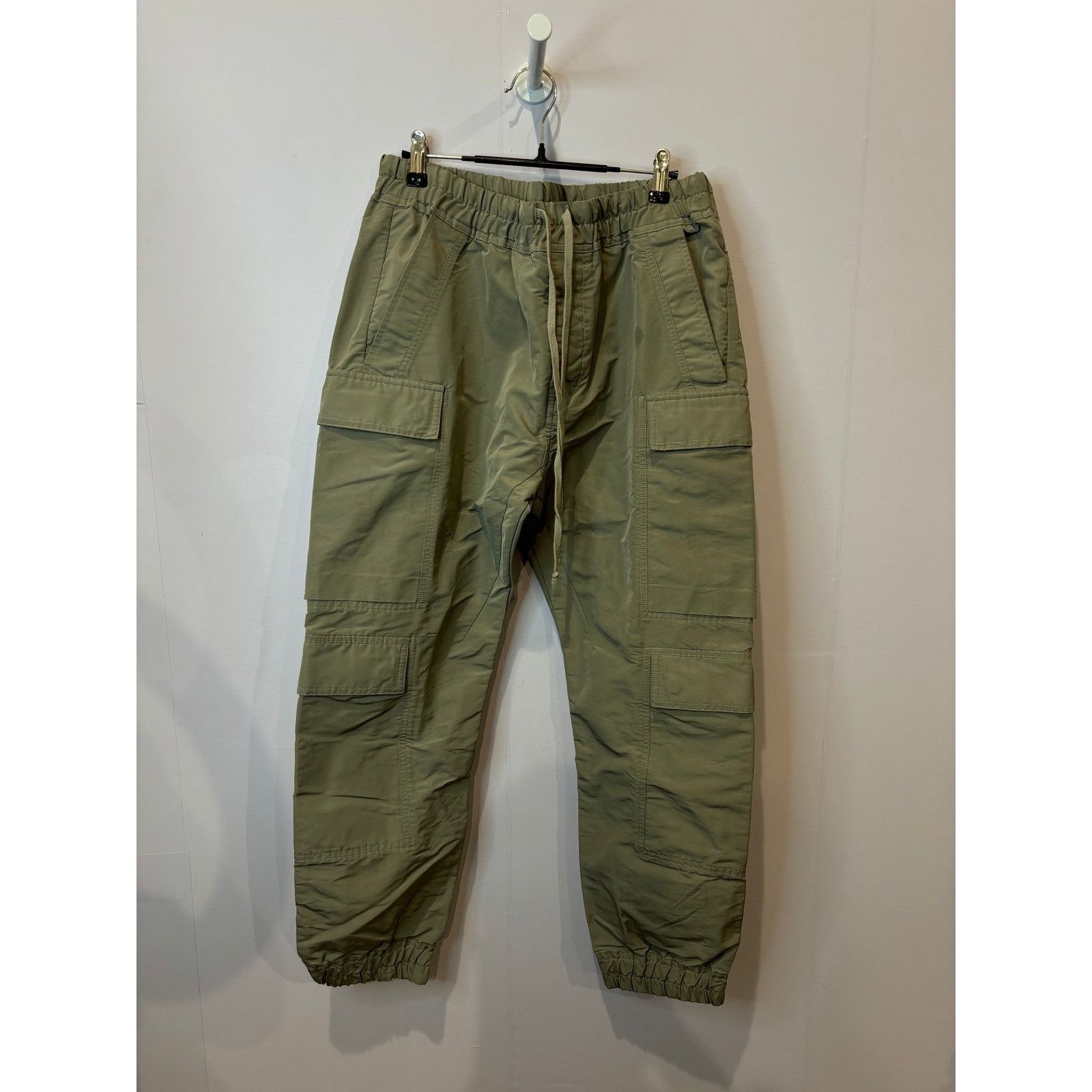 Rick Owens Rick Owens Nylon Pants Tan Used 52 (XL) Size US 36 / EU 52 - 2 Thumbnail