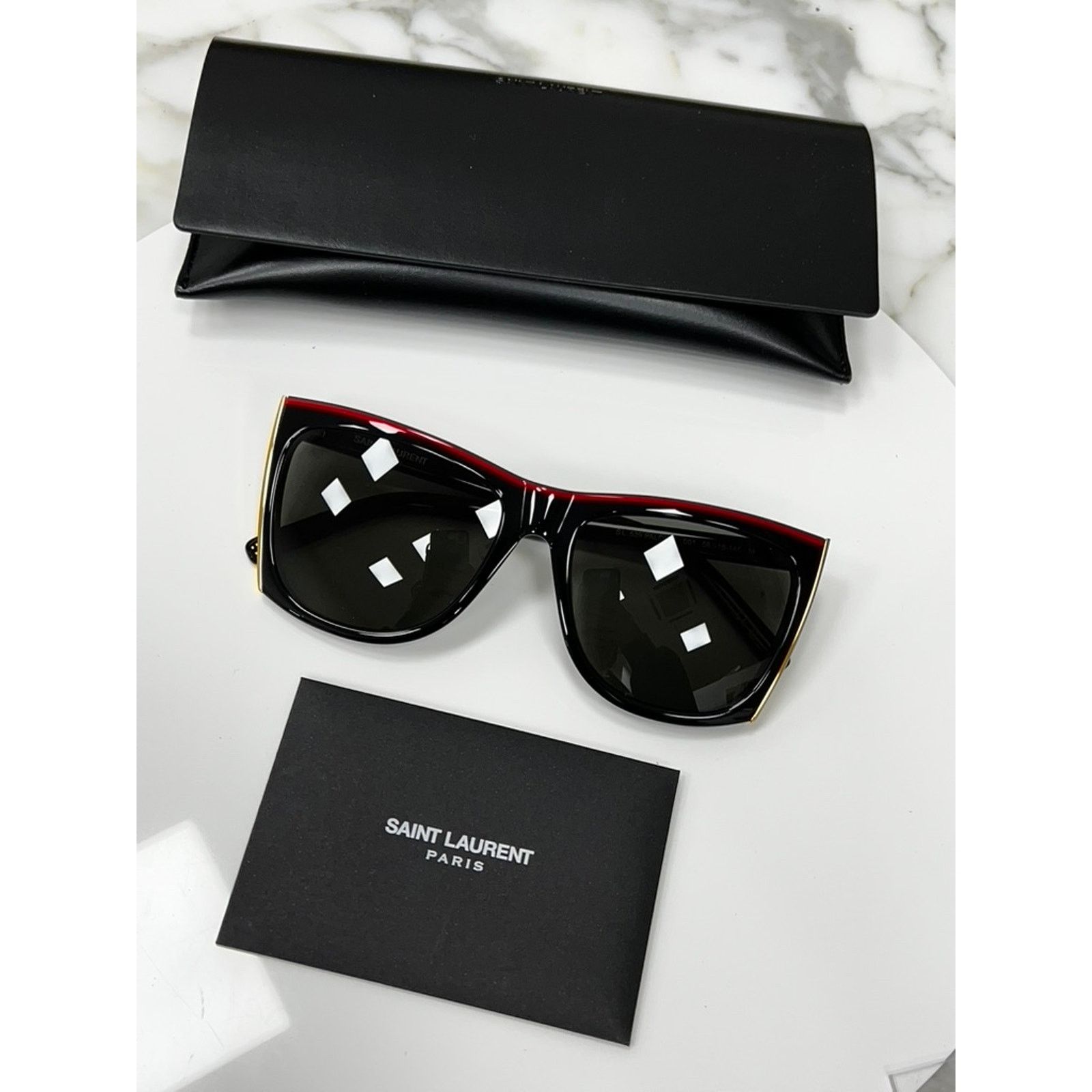 Saint Laurent Paris NEW Saint Laurent SL539 Paloma Oversized Sunglasses Size ONE SIZE - 3 Thumbnail
