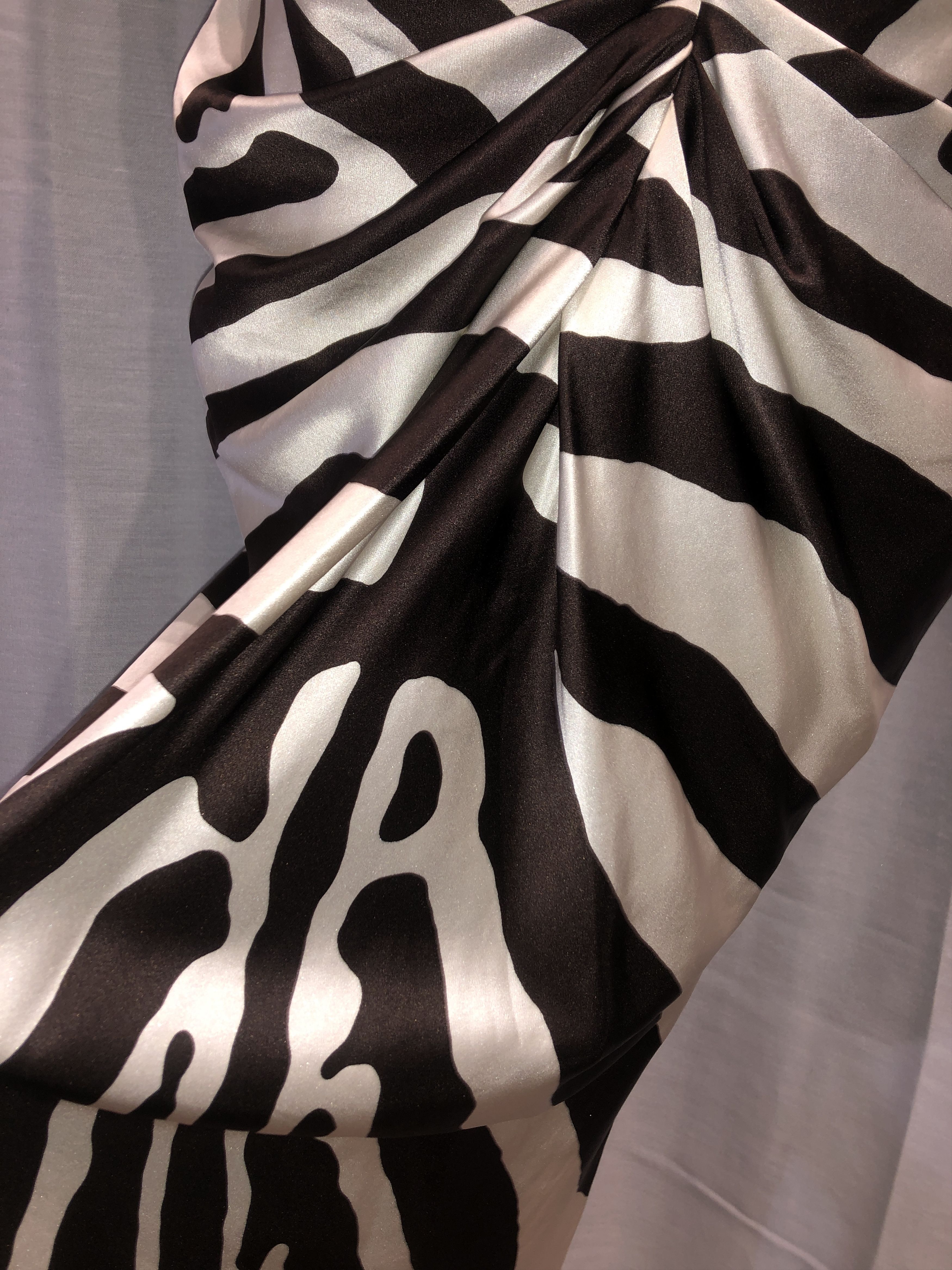 Dior S/S 2009 Zebra Print Silk Dress Size M / US 6-8 / IT 42-44 - 11 Thumbnail