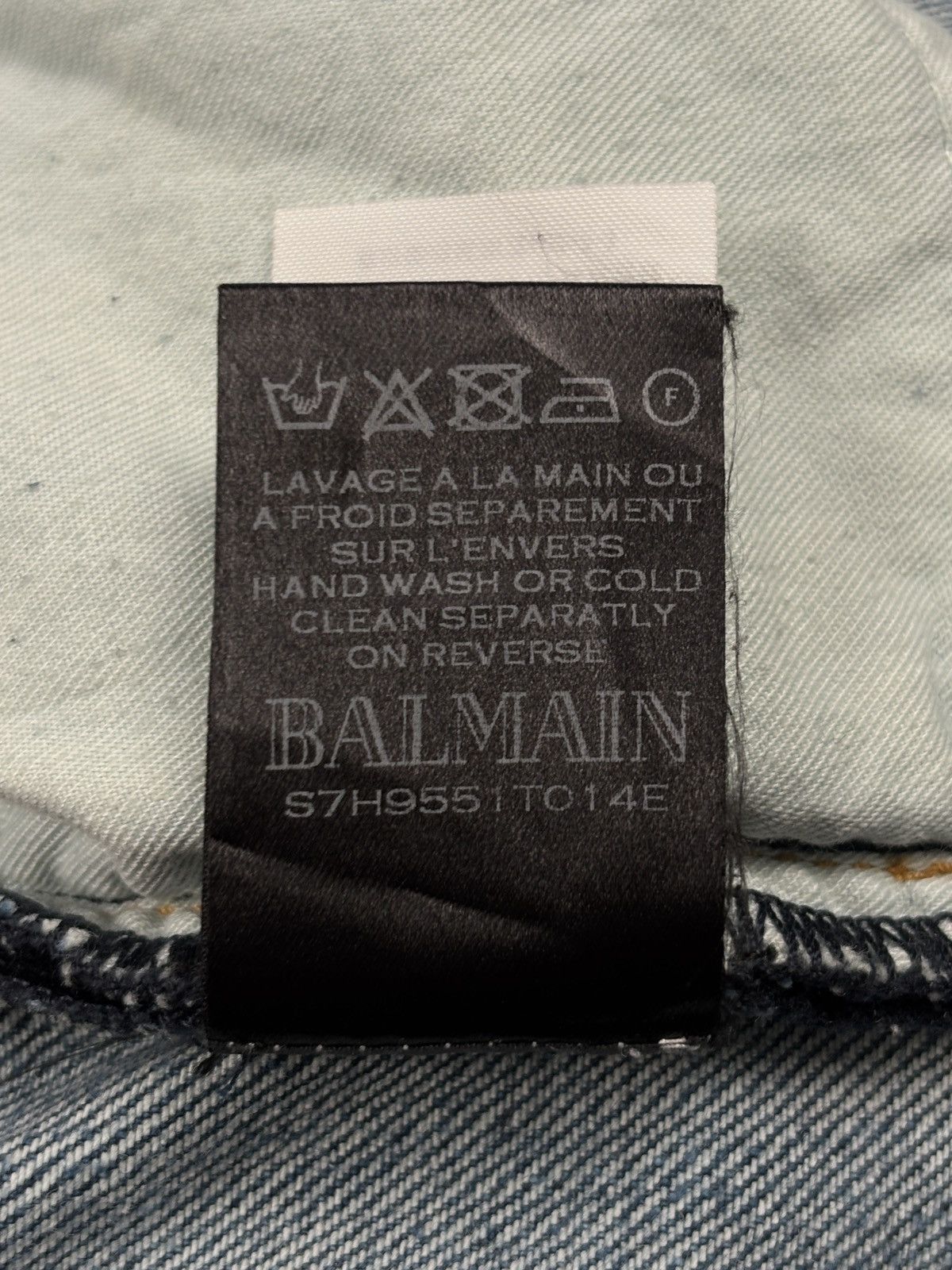 Balmain S/S 2017 Christophe Decarnin Biker Denim Jeans Size US 32 / EU 48 - 15 Thumbnail
