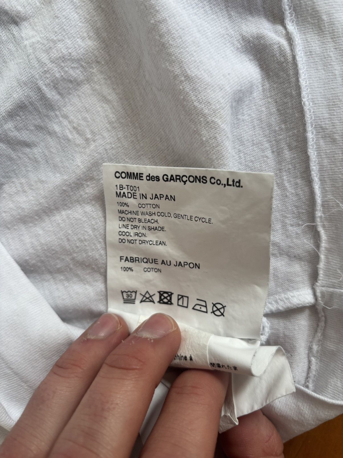 Comme des Garcons Black Black Comme des Garçons Typography Print T-Shirt Mens Size M Size M / US 6-8 / IT 42-44 - 7 Thumbnail