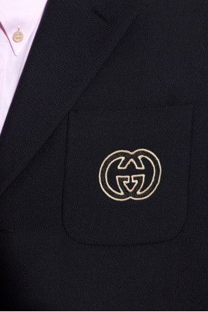 Gucci o1loc1c0326 762029 Blazer Jacket in Dark Navy Size US S / EU 44-46 / 1 - 5 Thumbnail