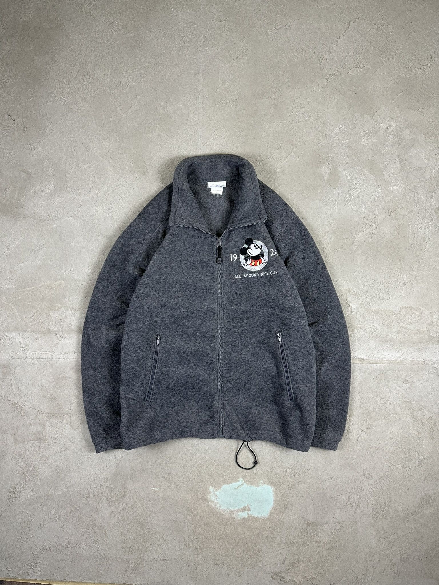 Disney 90s Vintage Disney Mickey Mouse Zip Sherpa Fleece Size US L / EU 52-54 / 3 - 1 Thumbnail