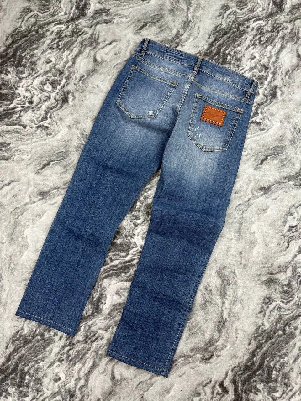 Dolce & Gabbana NEW Dolce Gabbana Metal Logo Denim Jeans Slim Fit Size US 32 / EU 48 - 1 Thumbnail
