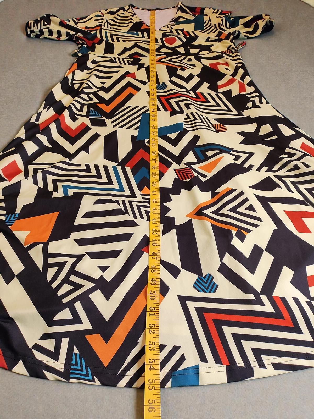 Other Geometric Print Maxi Dress Size 4XL by Lily by Firmiana Size 4XL / US 24-26 - 7 Thumbnail