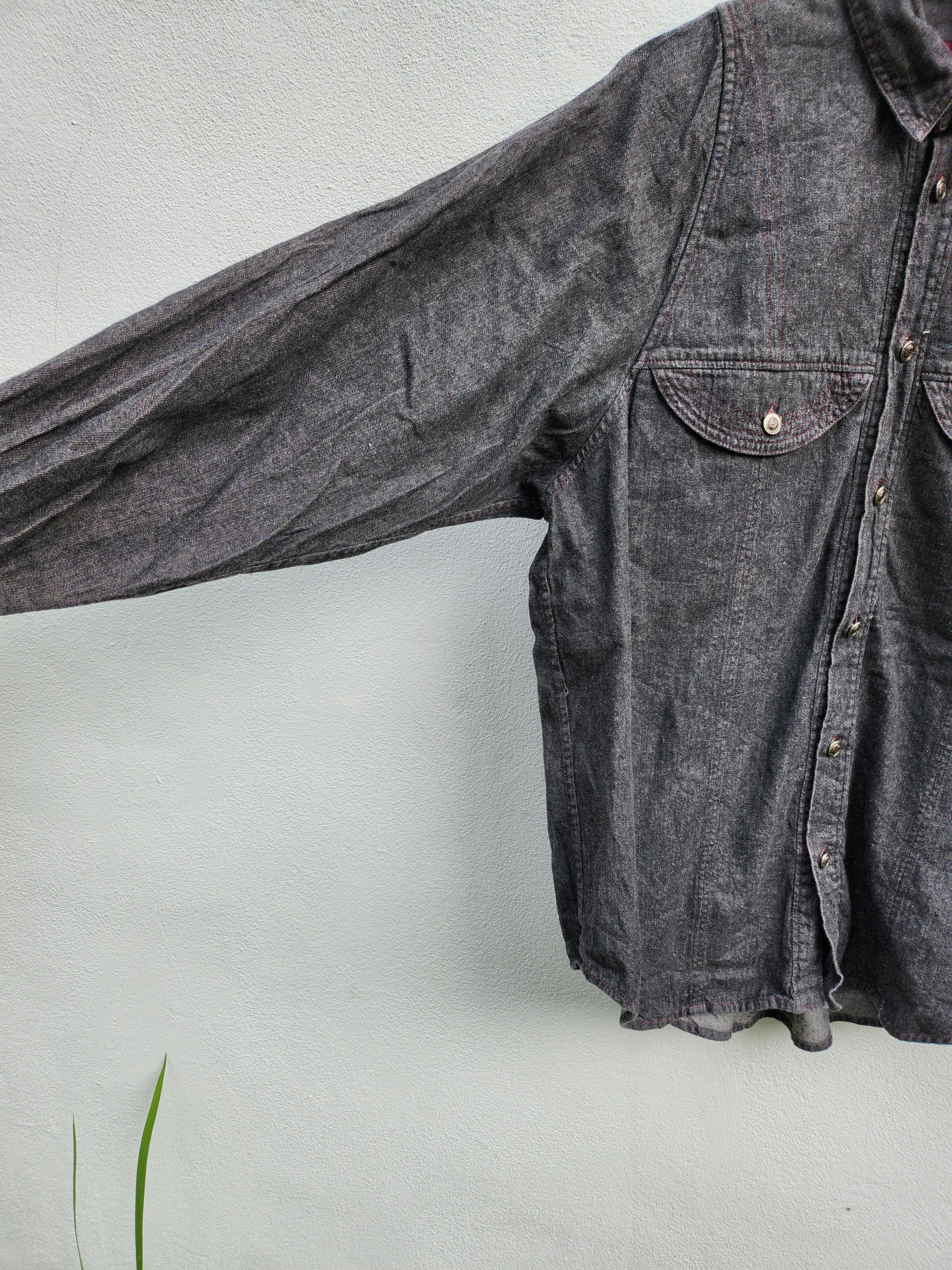 If Six Was Nine × Japanese Brand × Yoshiyuki Konishi FICCE JEANS by YOSHIYUKI KONISHI DENIM SHIRT Size US M / EU 48-50 / 2 - 6 Thumbnail