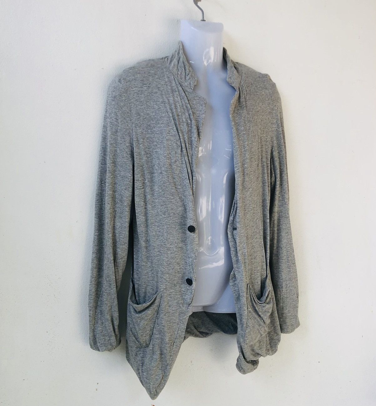 Japanese Brand PPFM Asemmetrical Double Layer Cardigan Size US M / EU 48-50 / 2 - 3 Thumbnail