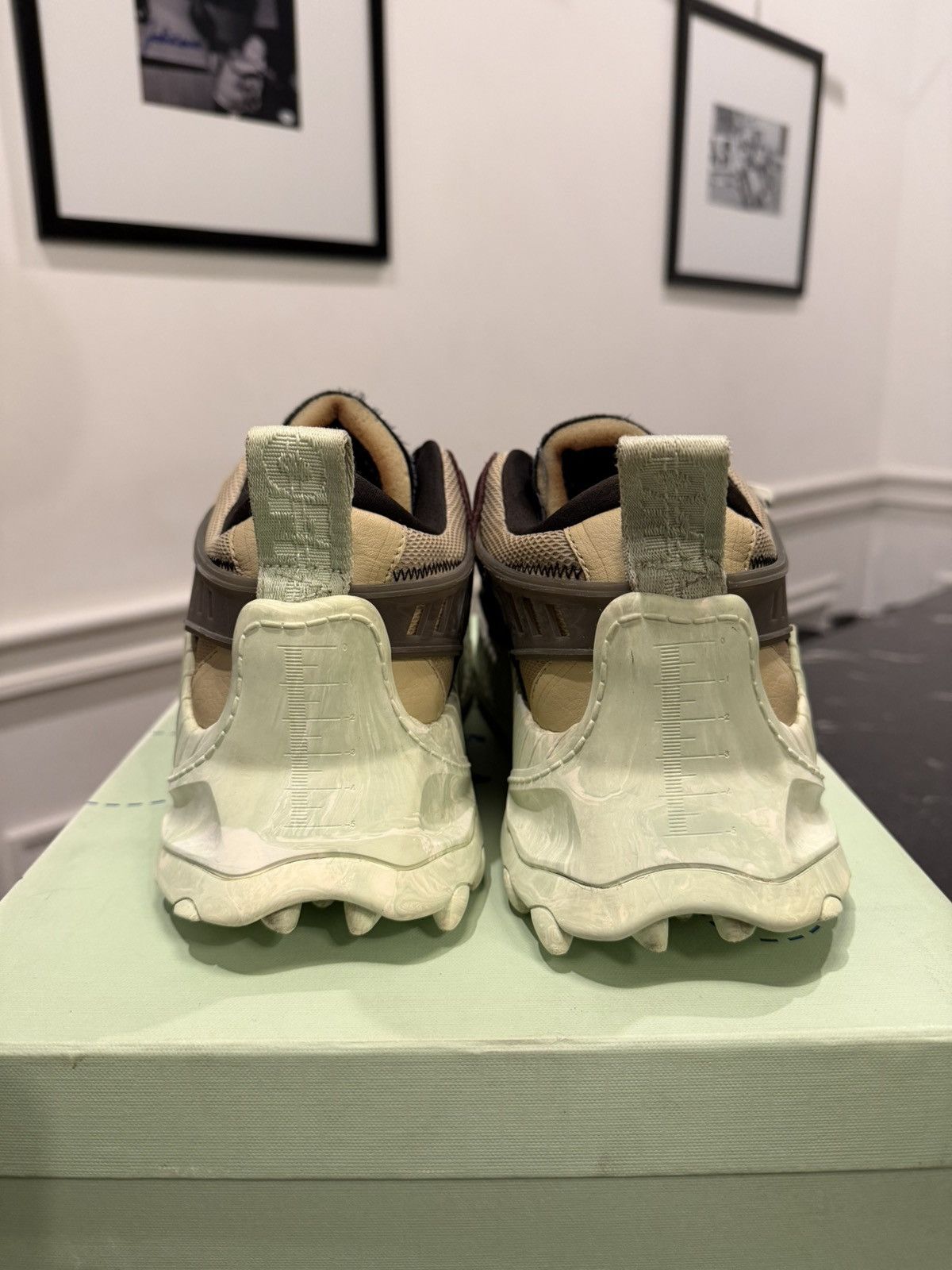 Off-White Off-white Odsy-1000 Green marble Size US 12 / EU 45 - 6 Thumbnail