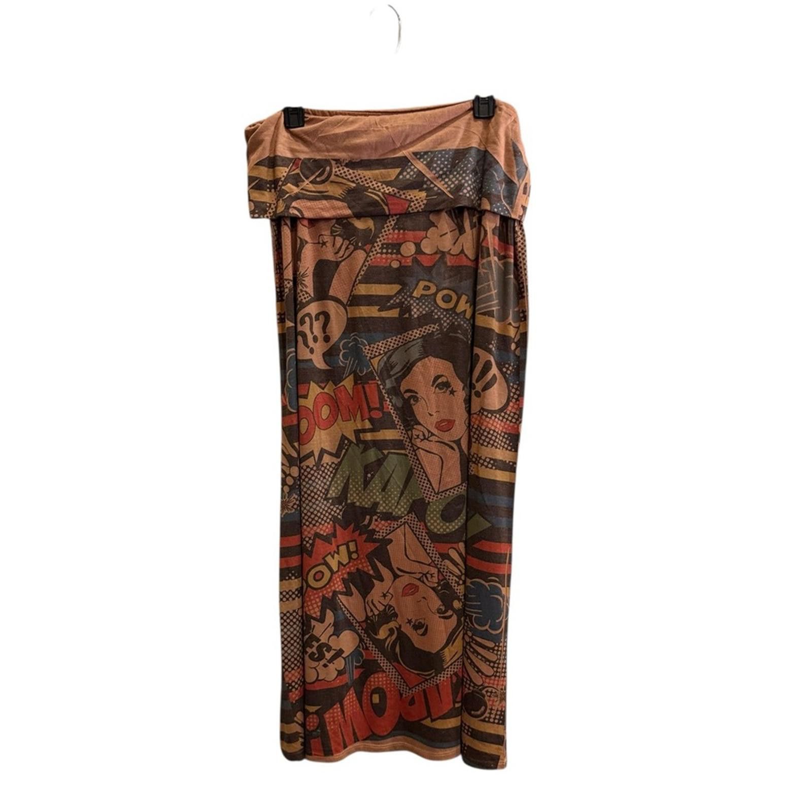 Other Poliana Plus Women’s Graphic Comic Print Maxi sz L Size 36" / US 14 / IT 50 - 3 Thumbnail